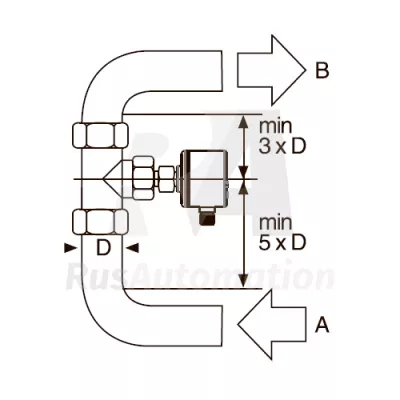 Схема установки датчика потока FL6401 фото