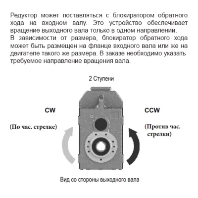 Блокиратор обратного хода для редуктора D352-37.14-M1-2-P90B5 фото