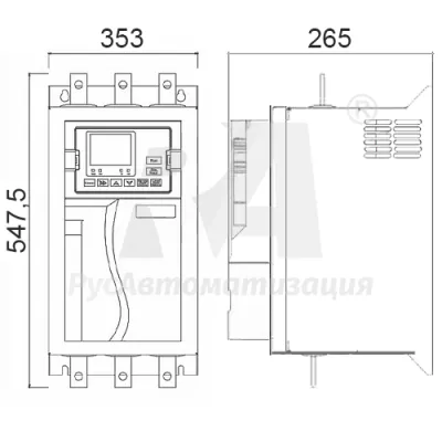 Габаритные размеры SSD660-440-Z-RU фото