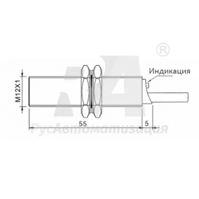 Габаритные размеры TGF12-02NO2 фото
