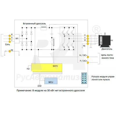 Схема подключения AD800-4T090H/110L-PU00CU00  фото