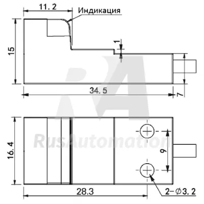 Габаритные размеры TEN16-05PC фото