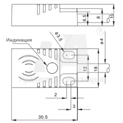 Габаритные размеры TQF18C-05PC фото