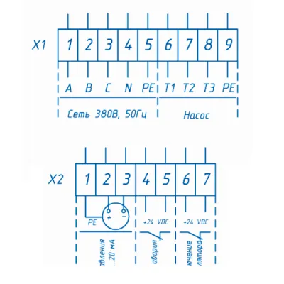 Схема подключения ШУН-ЧРП-11К-15.Р-А-00И-54  фото