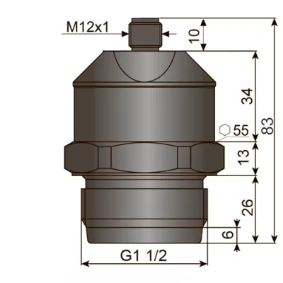Габаритные размеры RFLS-53N-1-P-C фото