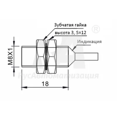 Габаритные размеры TSSF08-02PC фото