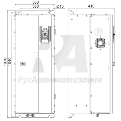 Габаритные размеры AD800P-4T315-PU0PCU0P фото