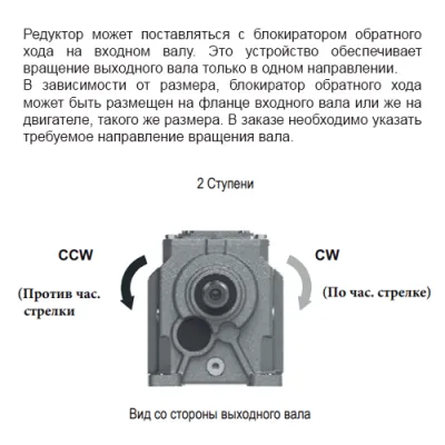 Блокиратор обратного хода для редуктора A602-45.27-M1-5-P112B5 фото