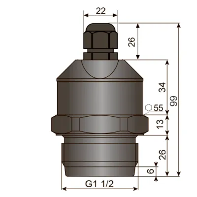 Габаритные размеры RFLS-53N-1-SSR-B-K2 фото
