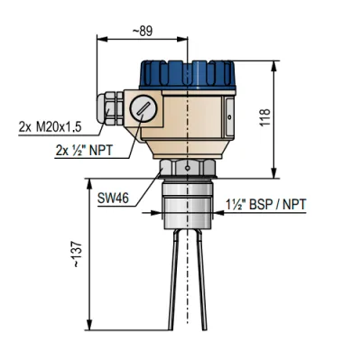 Габаритные размеры RRH-201-A фото