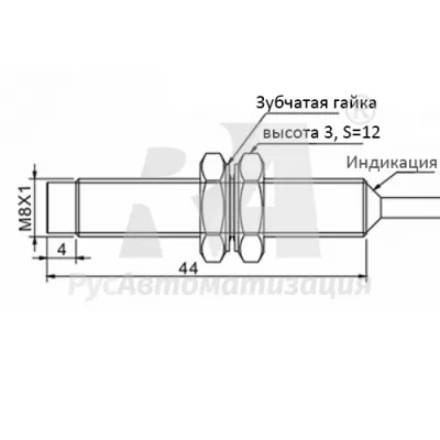 Габаритные размеры TDN08-04HC фото