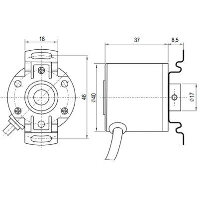 Габаритные размеры ESI-H40-12-5000-6-L-5 фото