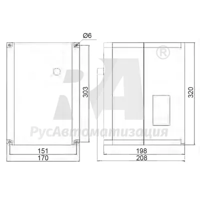 Габаритные размеры SPK223B43P фото