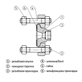 MF-A11-TEG-F Комлект монтажных фланцев
