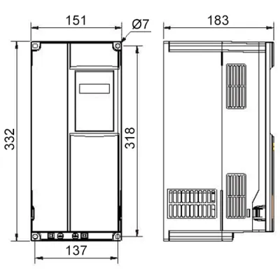 Габаритные размеры IBD183P43E фото