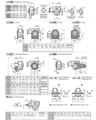 Габаритные размеры BP85FB(1/81,7)C0MB3 фото