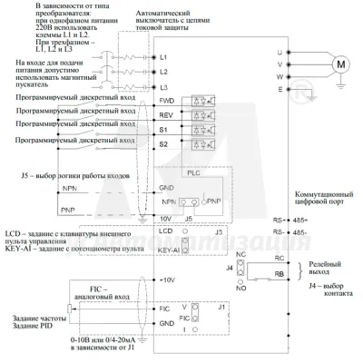 Схема подключения SPT751A21G  фото