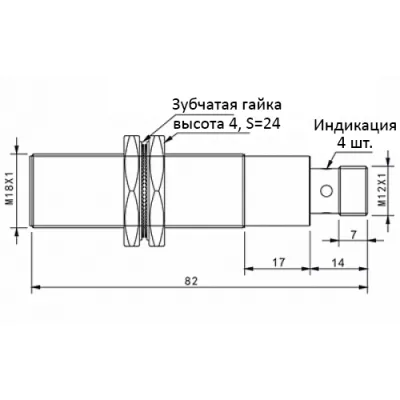 Габаритные размеры TYF18-12PO-E2 фото