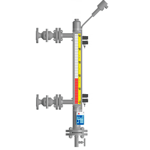 Байпасный уровнемер магнитный ILL-BM-B16-1200-7-111-50/20-FB-T1-BC-RS02SG/PH0C