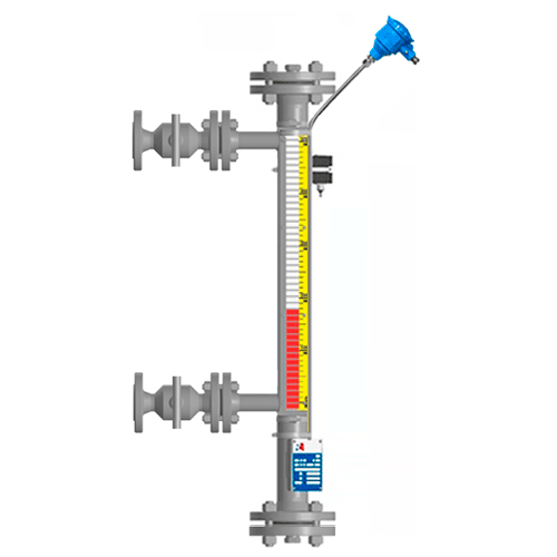 Байпасный уровнемер магнитный ILL-BM-B16-0700-N1-041-FB-T2-BC-RS1H1MG/A050