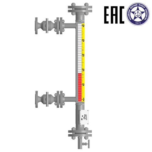 Индикатор уровня магнитный ILL-BM-B16-1050-6-011-50/20-FB-T2-BC