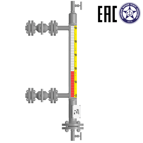 Индикатор уровня магнитный ILL-BM-B16-1800-6-133-FB-T2-BC