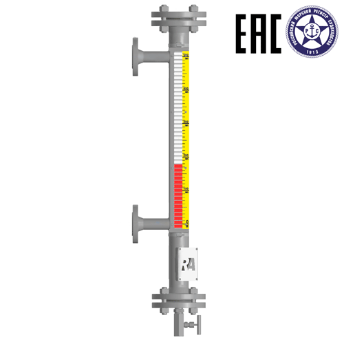 Индикатор уровня магнитный ILL-BM-B16-2500-6-010-W-T2-BC