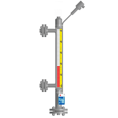 Байпасный уровнемер магнитный ILL-BM-B16-0400-N1-142-FB-T1-SG/PH0C