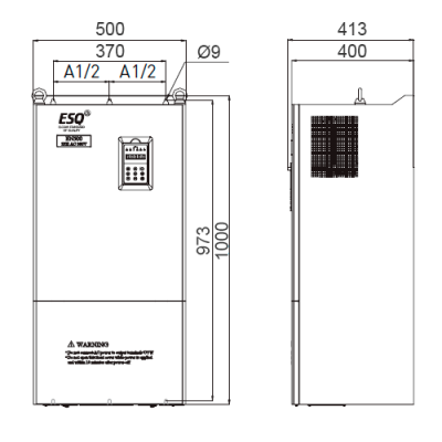 Габаритные размеры ESQ-500-7T2500G/2800P фото