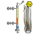 ILL-BM-BX40-1200-N3-133-FB-T2-BC-SG/PHEW-TH(0/100/-55/36) Байпасный уровнемер магнитный