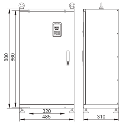Габаритные размеры ESQ-760-4T1320G/1600P фото