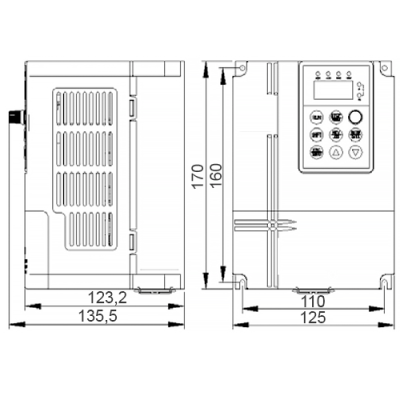 Габаритные размеры ESQ-A200-2S0022 фото