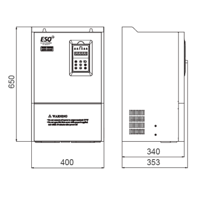 Габаритные размеры ESQ-500-7T0750G/0900P фото