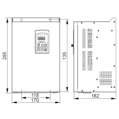 Габаритные размеры ESQ-760-4T0110G/0150P фото