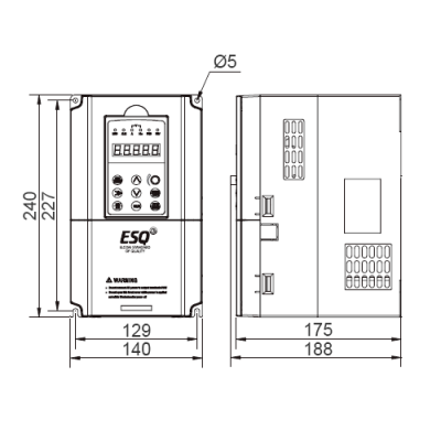Габаритные размеры ESQ-600-2S0055 фото